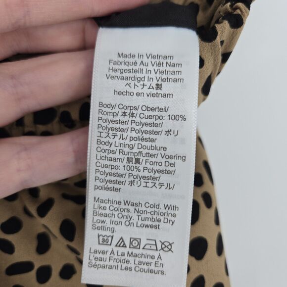 J Crew Animal Print Pull On Midi Skirt Small - Picture 5 of 7